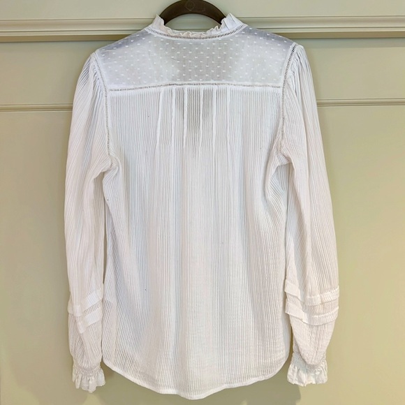 White Faherty blouse, size S - Picture 2 of 4